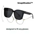 SnapShades™ слънчеви очила за носене върху диоптрични очила
